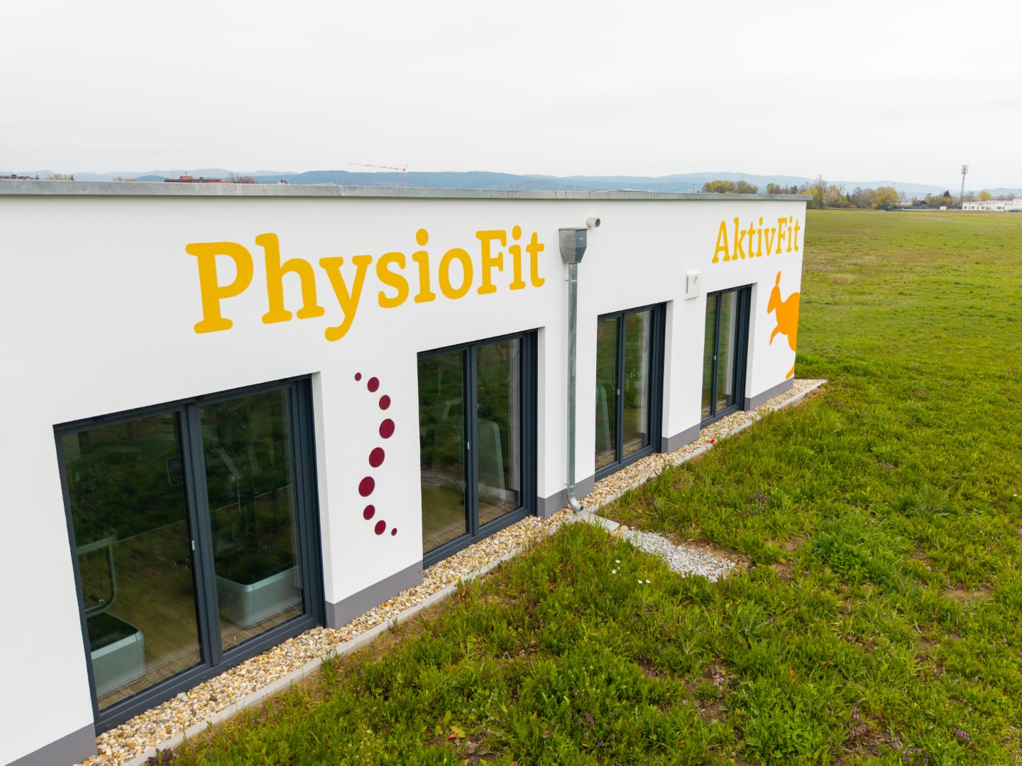 Luftbild Physiotherapie Praxis Passau Gewerbepräsentation Drohne